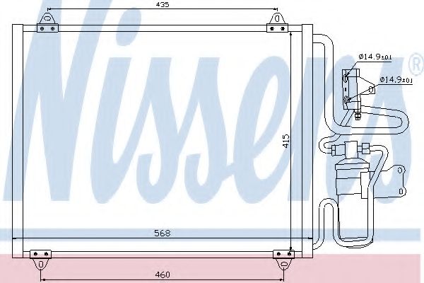Конденсатор, кондиционер NISSENS 94442