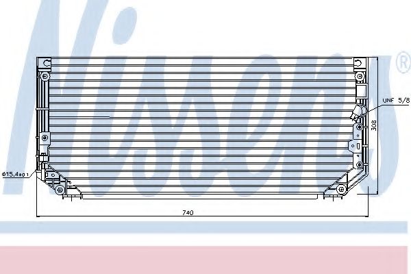 Конденсатор, кондиционер NISSENS 94515