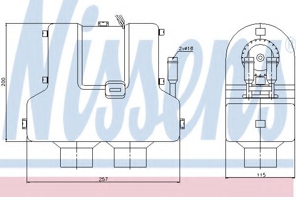 Теплообменник, отопление салона NISSENS 71905