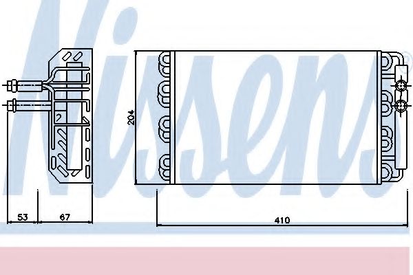 Испаритель, кондиционер NISSENS 92236