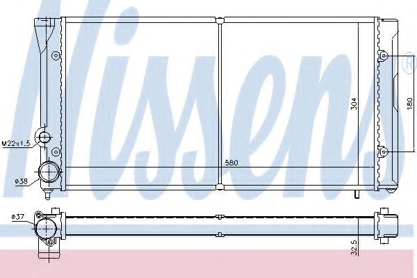 Радиатор, охлаждение двигателя ARD 311206