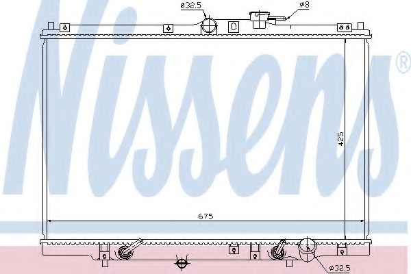 Радиатор, охлаждение двигателя ARD 310495