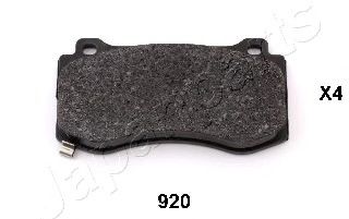 Комплект тормозных колодок, дисковый тормоз JAPANPARTS PA-920AF