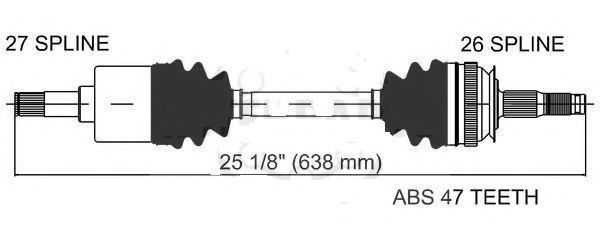 Карданный вал, главная передача ALLMAKES 4641883