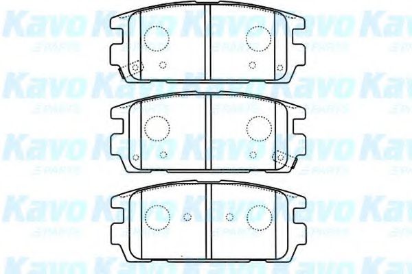 Комплект тормозных колодок, дисковый тормоз KAVO PARTS BP-3022