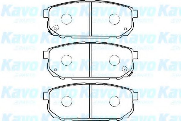 Комплект тормозных колодок, дисковый тормоз KAVO PARTS BP-4011