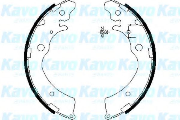 Комплект тормозных колодок KAVO PARTS BS-2907