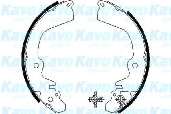 Комплект тормозных колодок KAVO PARTS BS-6407