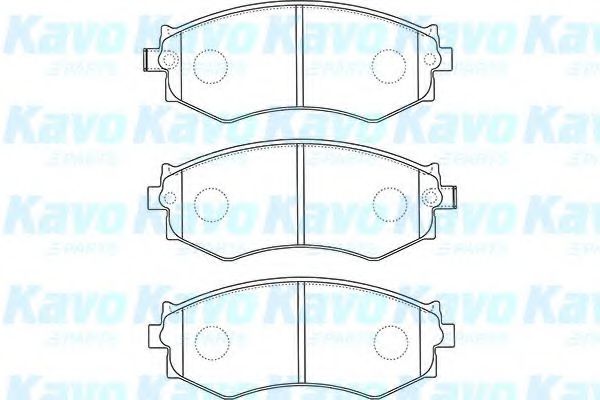 Комплект тормозных колодок, дисковый тормоз KAVO PARTS BP-6604