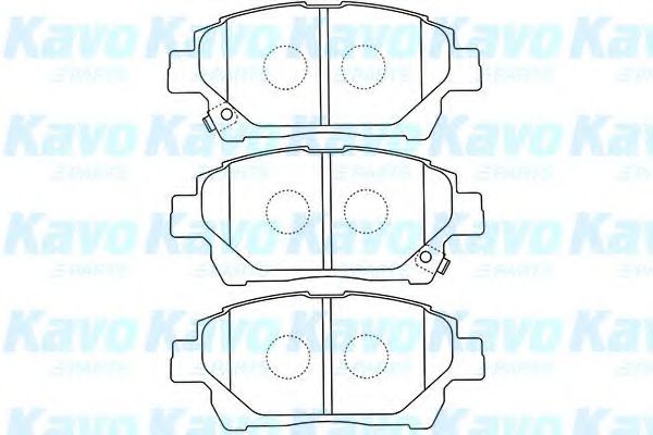 Комплект тормозных колодок, дисковый тормоз KAVO PARTS BP-9120