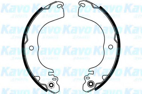 Комплект тормозных колодок KAVO PARTS BS-7429