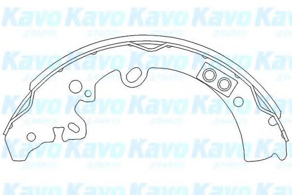 Комплект тормозных колодок KAVO PARTS KBS-9913