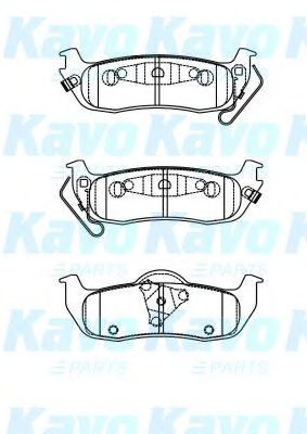 Комплект тормозных колодок, дисковый тормоз KAVO PARTS BP-6623
