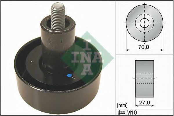 Паразитный / ведущий ролик, поликлиновой ремень INA 532 0657 10