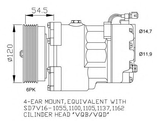 Компрессор, кондиционер NRF 32033G