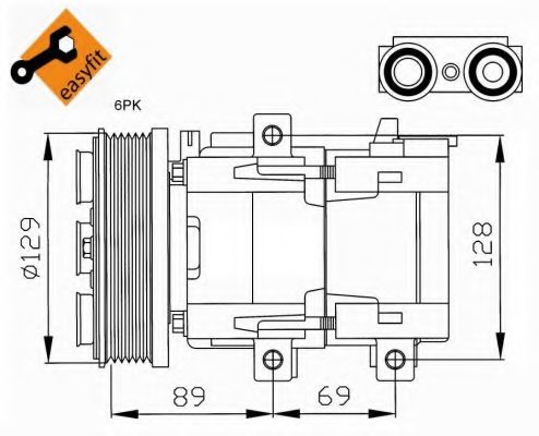 Компрессор, кондиционер NRF 32212G