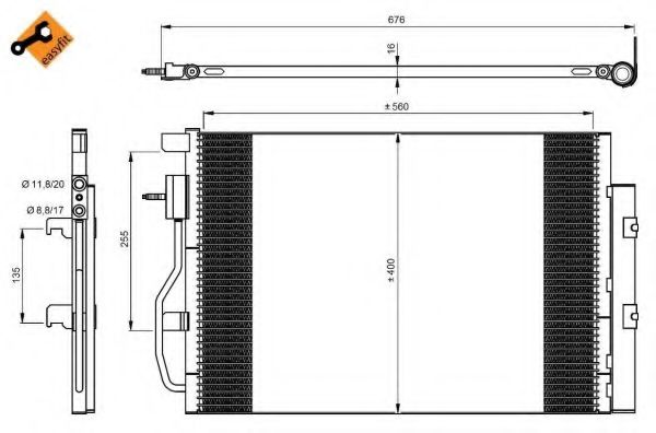 Конденсатор, кондиционер NRF 350044