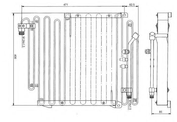 Конденсатор, кондиционер NRF 35057