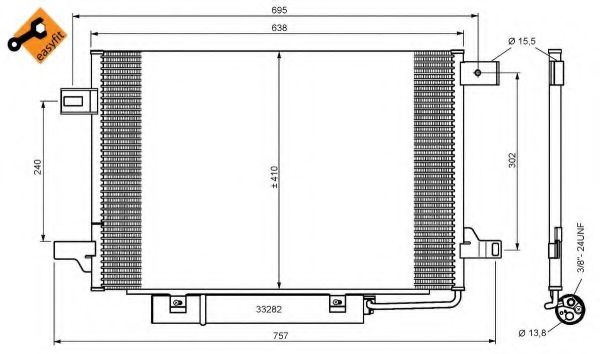 Конденсатор, кондиционер NRF 35758