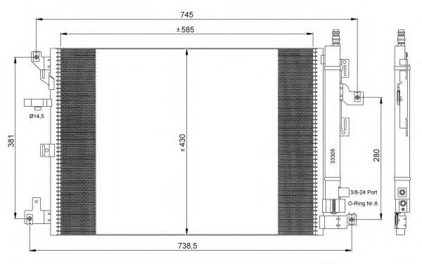 Конденсатор, кондиционер NRF 35889