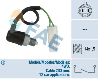 Выключатель, фара заднего хода FAE 40850