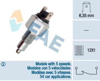 Выключатель, фара заднего хода FAE 41070
