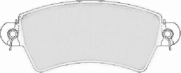 Комплект тормозных колодок, дисковый тормоз NECTO FD6871A