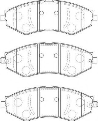 Комплект тормозных колодок, дисковый тормоз NECTO FD7255A