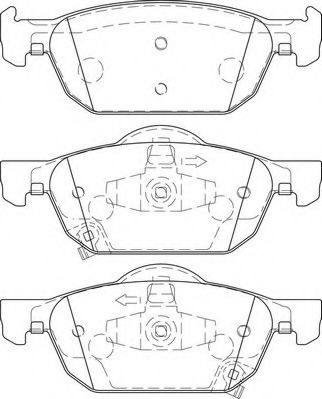 Комплект тормозных колодок, дисковый тормоз NECTO FD7459A