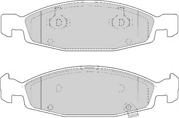 Комплект тормозных колодок, дисковый тормоз NECTO FD6953A