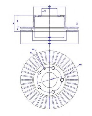 Тормозной диск CAR 20055