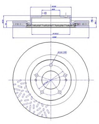 Тормозной диск CAR 1180