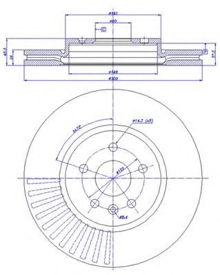 Тормозной диск CAR 142.1789