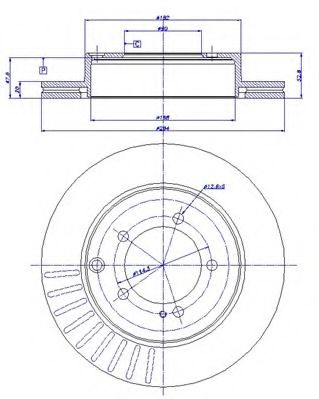 Тормозной диск CAR 16478
