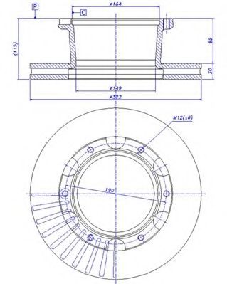 Тормозной диск CAR 150.410