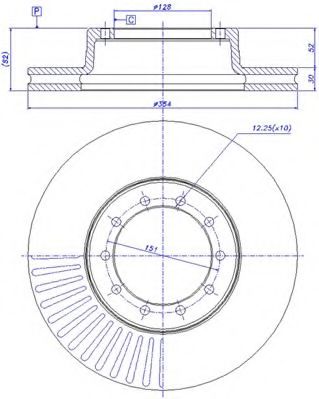 Тормозной диск CAR 150510