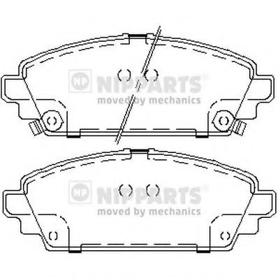 Комплект тормозных колодок, дисковый тормоз NIPPARTS J3604048