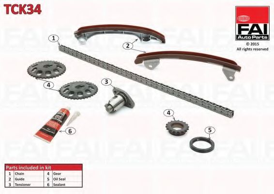 Комплект цели привода распредвала FAI AutoParts TCK34