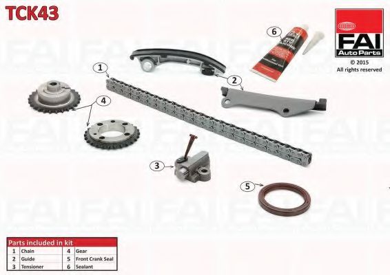 Комплект цели привода распредвала FAI AutoParts TCK43
