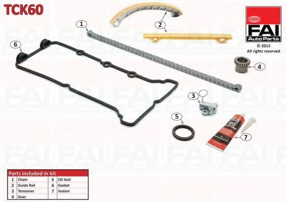 Комплект цели привода распредвала FAI AutoParts TCK60