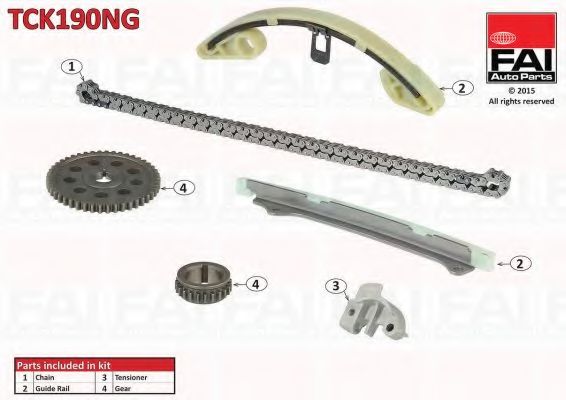 Комплект цели привода распредвала FAI AutoParts TCK190NG
