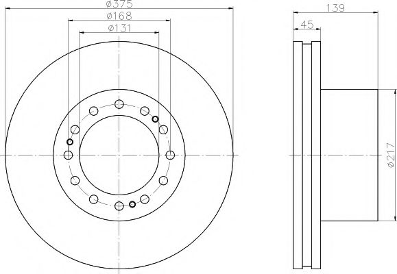 Тормозной диск DON CVD611