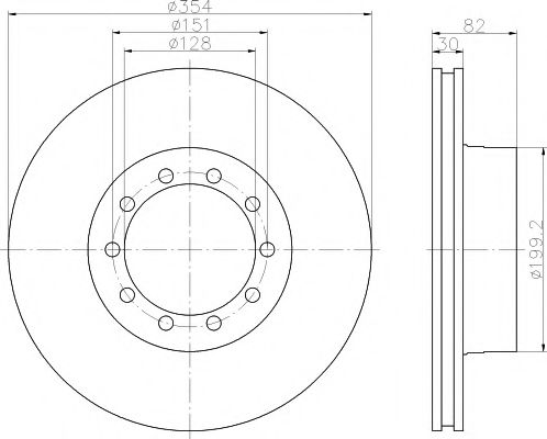 Тормозной диск ROADLINK (RI) 60627