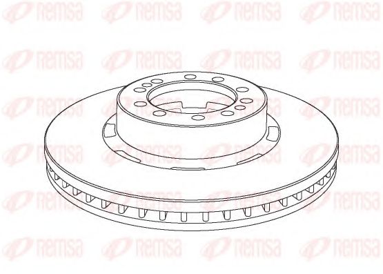 Тормозной диск KAWE NCA1074.20