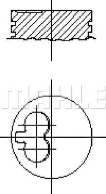 Поршень MAHLE ORIGINAL E44200