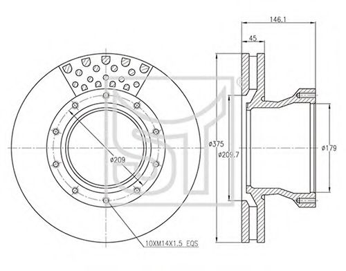 Тормозной диск ST-TEMPLIN 03.110.0275.870
