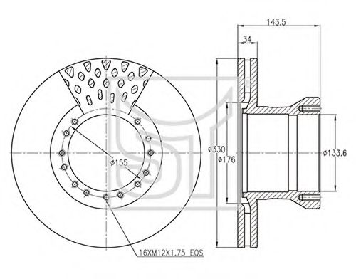 Тормозной диск ST-TEMPLIN 03.110.0275.880