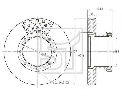 Тормозной диск ST-TEMPLIN 03.110.0275.920