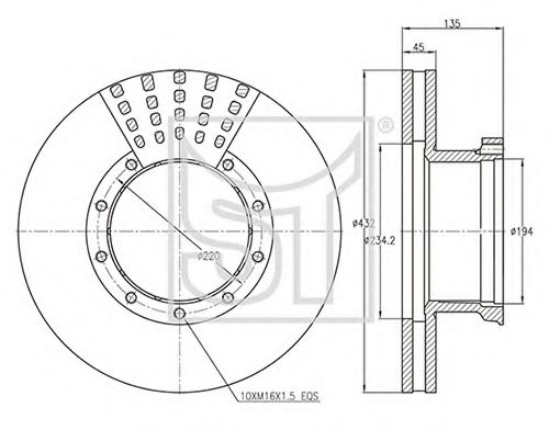 Тормозной диск ST-TEMPLIN 03.110.0620.000