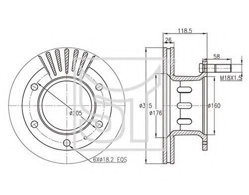 Тормозной диск ST-TEMPLIN 03.110.0814.400